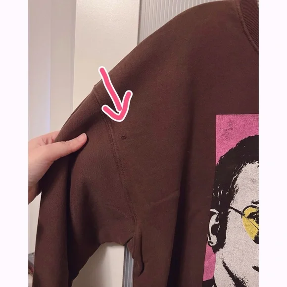 NWOT DAYDREAMER Elton John Heart Glasses BF Crew Coffee Quartz Sweatshirt Size M - Picture 9 of 13